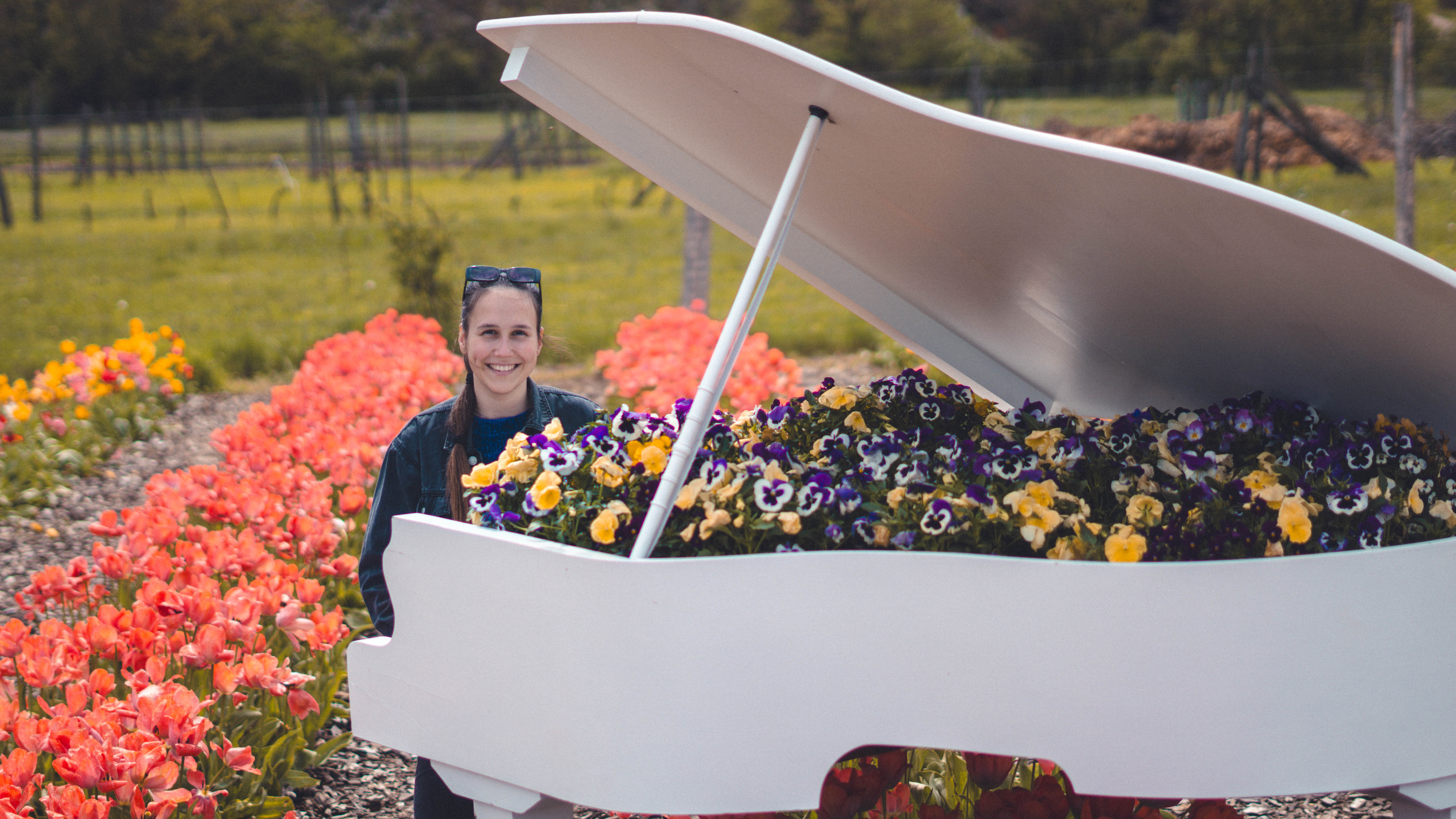 Csenge tulipános fényképezés - GyenisDesign portréfotózás